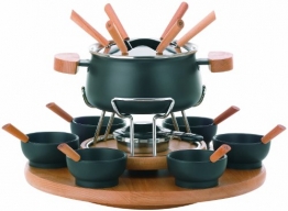 Kela 61201 Drehbares Fonduekarussell-Set, Fleischfondue, 23-teilig, Für 6 Personen, 2,0 l, Natura - 1